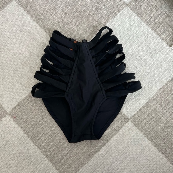 J. Valentine High-Waisted Strappy Rave Bottoms - Picture 2 of 2